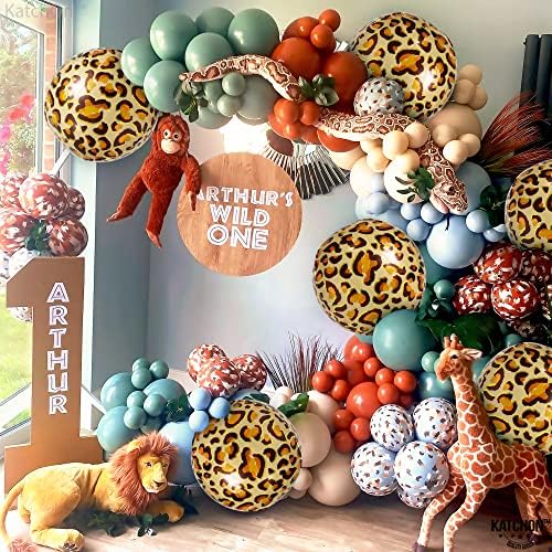 Baloane mari, Leopard pentru petrecerea de ziua de naștere - 22 Inch, pachet de 6 | baloane ghepard folie pentru decorațiuni