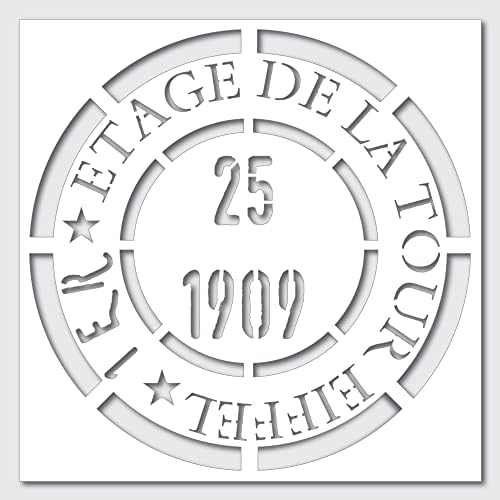 French Tour Eiffel Stencil cele mai bune șabloane mari de vinil pentru pictura pe lemn, pânză, perete etc.- Ambalaj Multiplu
