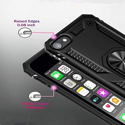 Coolbeauty coolbeauty compatibil cu iPod Touch 7th/6/5 Generation Caz cu Kickstand, protecție rezistentă a picăturilor grele