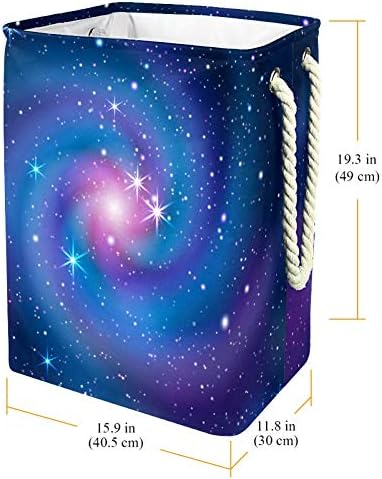 Inhomer Galaxy fundal 300d Oxford PVC haine impermeabile împiedică coș mare de rufe pentru pături jucării de îmbrăcăminte în