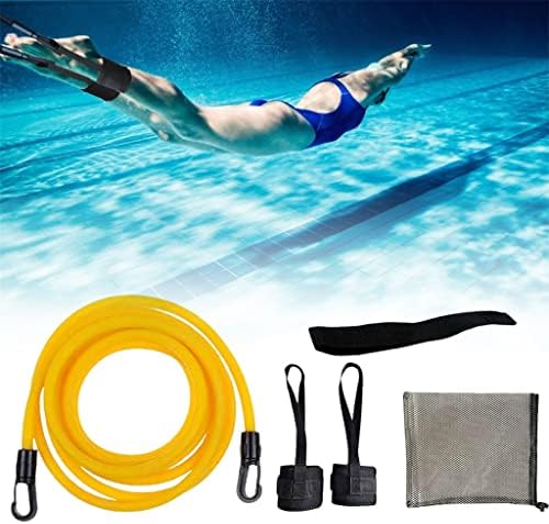Zjhyxyh reglabil antrenament de înot Rezistență curea elastică Exercitiul de înot de înot Tuburi de latex