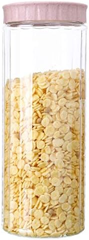 Uqiangy depozitare Sigilat l borcan de uz casnic bucătărie din plastic transparent Rezervor de cereale gustări menaj & amp;