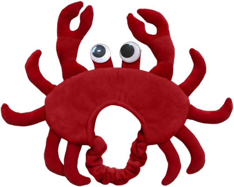 Costum de câine Crab Comfycamper pentru câini mici și mari cățeluși și pisici, X-mari, roșu
