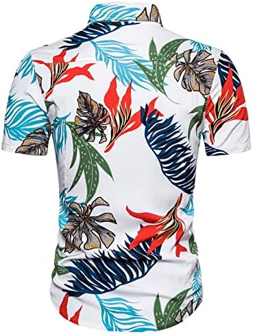 Cămăși pentru bărbați hawaiieni de primăvară și vară floral colorat imprimat casual coafe pe plajă în aer liber vacanță cu