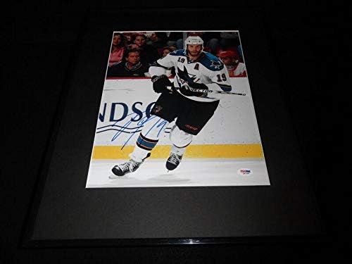 Joe Thornton semnat încadrat 11x14 Photo PSA/ADN Rechini B - Fotografii NHL autografate