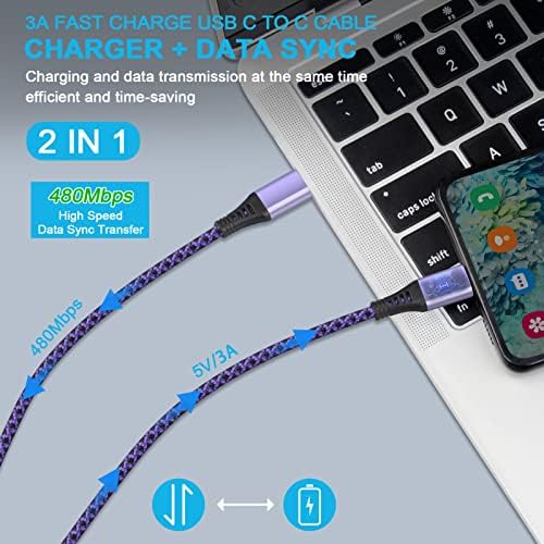 20W USB C Încărcător rapid Samsung Tip C Bloc de încărcare Adaptor de alimentare cu un cablu de încărcător de telefon USB C
