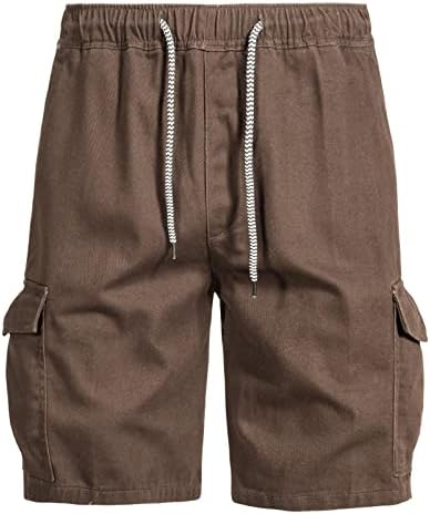 MIASHUI SIPPERS pentru copii mici pantaloni de marfă de vară masculi Solid Color Buzunar Plus size Pantaloni scurți Pantaloni