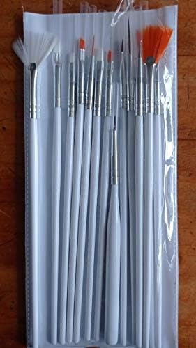Perie de unghii de vopsea pentru perie de gel de manichiură pentru unghii 15pcs/set pensulă de unghii acrilic lichid de sculptură