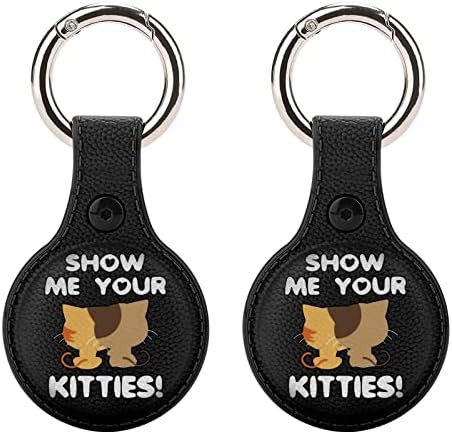 Arată - mi titularul Kitty pentru AirTag Breloc TPU caz de protecție Cover Locator Tag pentru portofel Bagaje animale de companie