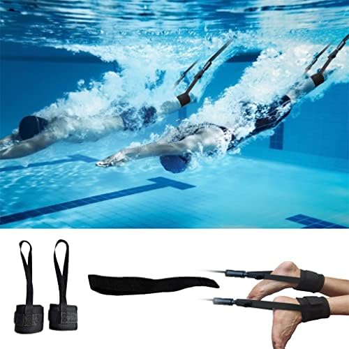 SAWQF Rezistență reglabilă de înot Rezistență curea elastică Elastică Exercitator de înot Tuburi de latex de siguranță