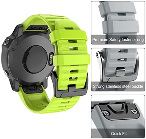 Ahgdda 22 26mm Watchband Silicon Silicon Cutru Oficial pentru Garmin Fenix ​​5 5x 5splus 3 HR 6X 6 Pro Watch Rapid Rapid Brățară