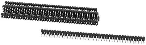 Nou Lon0167 6pcs dublu rând 2.54 mm Pas 2 x 40 pini conector drept antet (6pcs zweireihig 2.54 mm Pas 2 x 40 pini conector