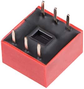 Uxcell 5 buc Red Dip comutator 1 2 3 poziții 2.54 mm pas pentru circuite Breadboards PCB
