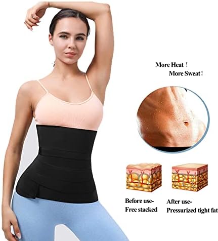 BQA Snatch Me Up Wrap Bandage, modernizate talie înfășurată pentru stomacul invizibil cu talie pentru femei. Plus dimensiuni
