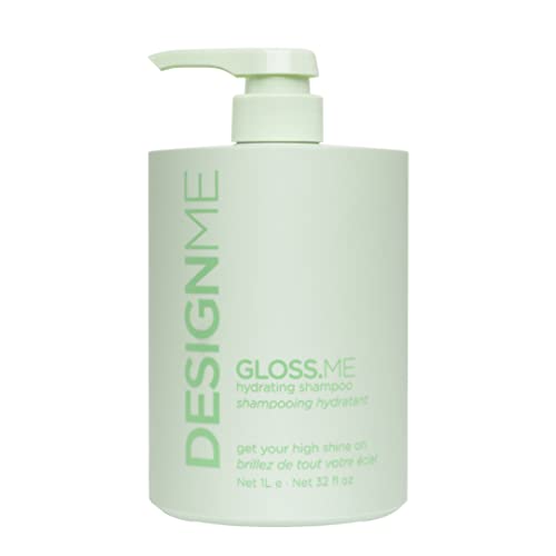 DesignMe Gloss.Me Hydrating Sampoo | Șamponul de ulei de cânepă și argan adaugă moale și strălucire | Șampon de păr drept,