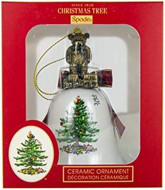 Spode - Colecția de copaci de Crăciun - Teddy Bear Ornament anual de clopot 2021 - Măsuri de ornament la 4,5