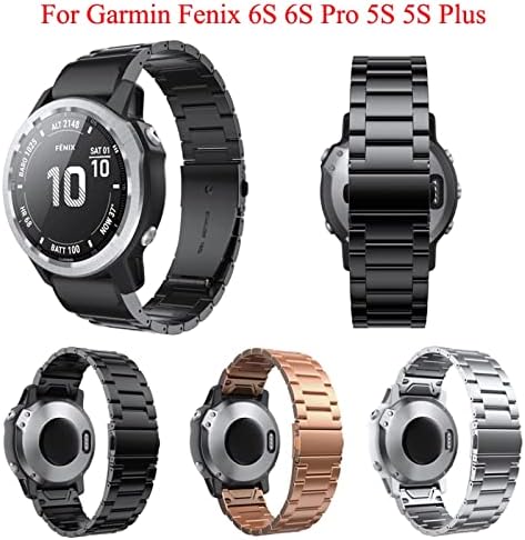 ILAZI Watchband curea pentru Garmin Fenix 7s 6s Pro Ceas eliberare rapidă din oțel inoxidabil încheietura trupa 20mm curea