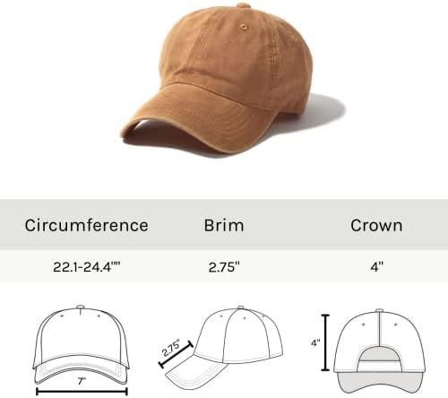 Șapcă de baseball spălată, pălării de tată simplă pentru bărbați/femeie, capac necompletat cu profil scăzut nestructurat