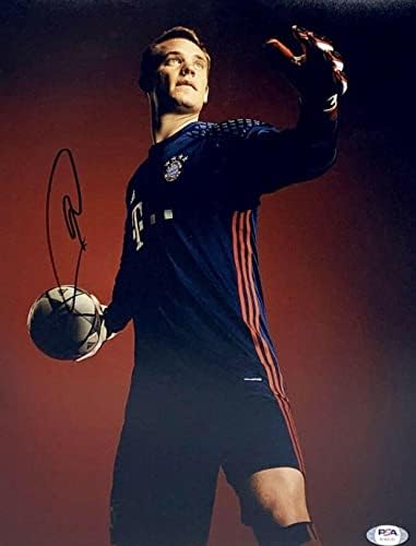 Manuel Neuer a semnat 11x14 Foto PSA AH69781 Fotbal - Fotografii de fotbal autografate