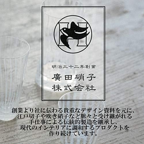 SEKE CUP SET: Hirota Glass 18681-W Ice Bamboo Set cu placă cu placă, placă: 7,1 x 8,7 x 0,6 inci, realizată în Japonia