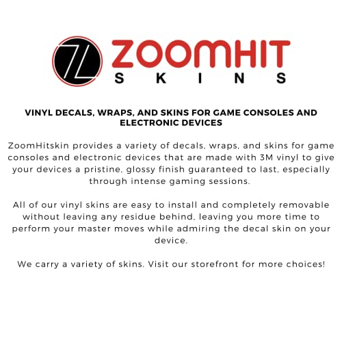 ZOOMHITSKINS PS4 console și Controller Skins, Grey Black Weapon Skull Metal Red Blood Steel Cranium Battle, durabil, fără bule fără Goo, 1 Piele de consolă 2 piei de controler, fabricat în SUA