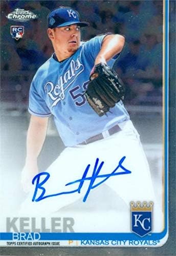 Autograf depozit 624566 Brad Keller Card de baseball autografat - Kansas City Royals - 2019 Topps Chrome Rookie No.rabk