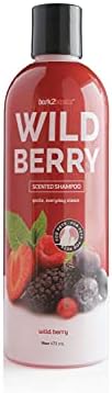 Bark2Basics Wild Berry Dog șampon, 16 oz-derivat natural, amestec unic de plante, pentru pielea uscată cu mâncărime, blând,